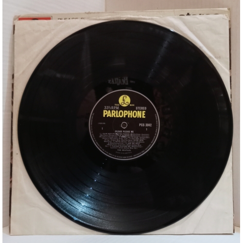 39 - The Beatles Please Please Me PCS 3042 Stereo Black & Yellow Parlophone Label. With Ernest J. Day Co ... 