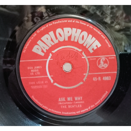 44 - The Beatles Please Please Me-Ask Me Why 45-R 4983 Red Label Parlophone 7” single