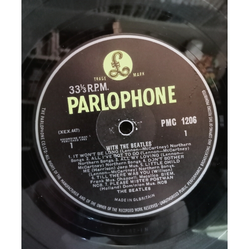 48 - The Beatles With The Beatles PMC 1206 Mono Black & Yellow Parlophone 1st Pressing with Money having ... 