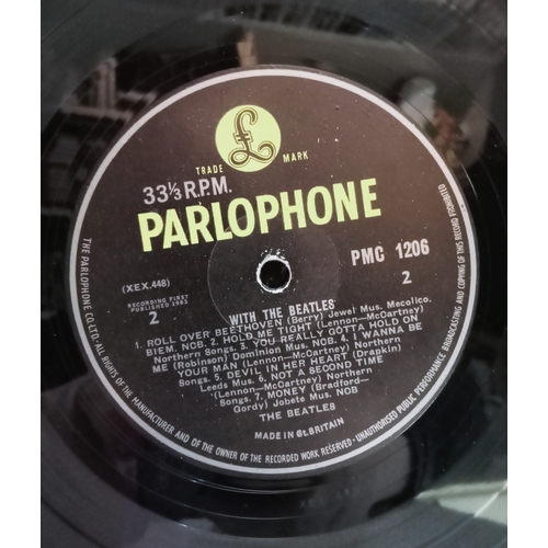 48 - The Beatles With The Beatles PMC 1206 Mono Black & Yellow Parlophone 1st Pressing with Money having ... 