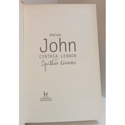 58 - John by Cynthia Lennon hardback book limited edition No 33/100 signed by Cynthia Lennon.