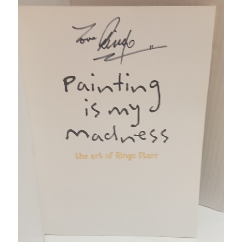 60 - Ringo Starr Painting Is My Madness paperback book signed on inside “Love Ringo”