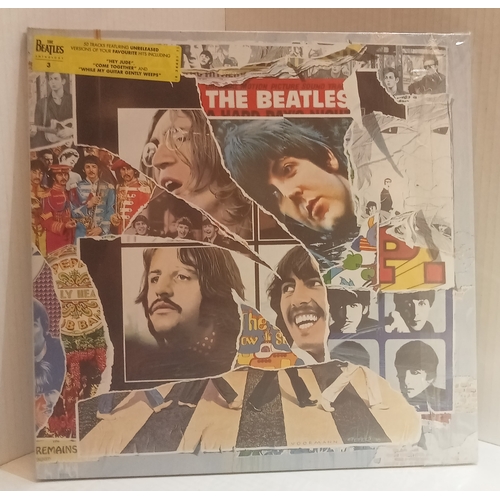 63 - Three sealed UK original issue albums The Beatles Anthology 3, The Beatles 1, The Beatles Love.