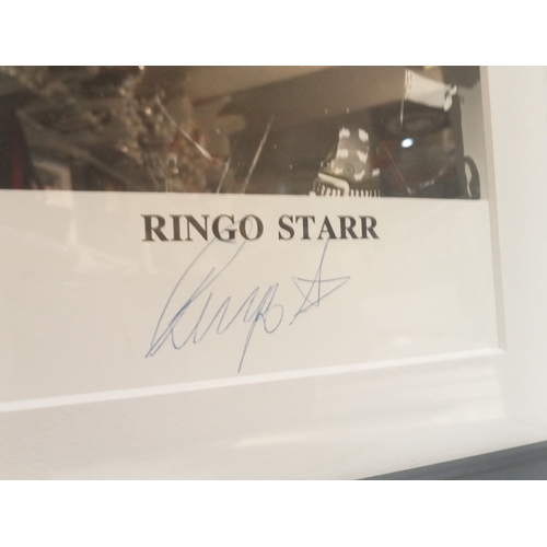 72 - Ringo Starr signed and framed promotional photograph.