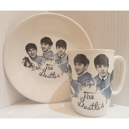 81 - The Beatles Washington Pottery Plate & The Beatles original mug UK 1964