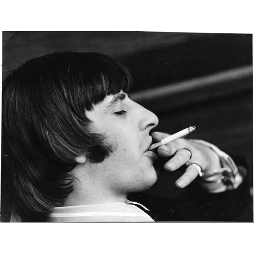 108 - Five original vintage photographs of Ringo Starr, one marked on reverse Walter Shenson Films Limited... 