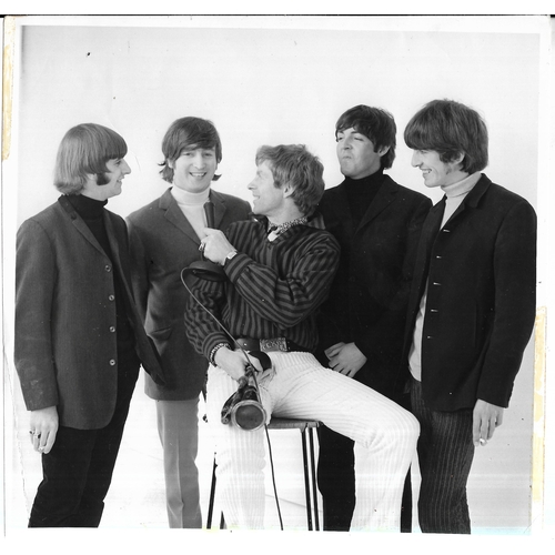 115 - Four original photographs of The Beatles, two from The Beatles Christmas Show and marked on reverse ... 