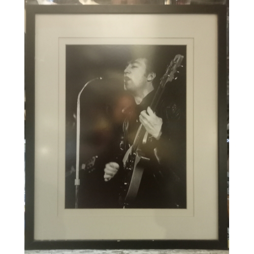 124 - John Lennon Top Ten Club 1961 by Jürgen Vollmer photograph printed from original negative signed on ... 