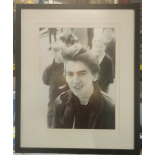 128 - George Harrison at Rabenstrabe Hamburg 1961 by Jürgen Vollmer photograph printed from original negat... 