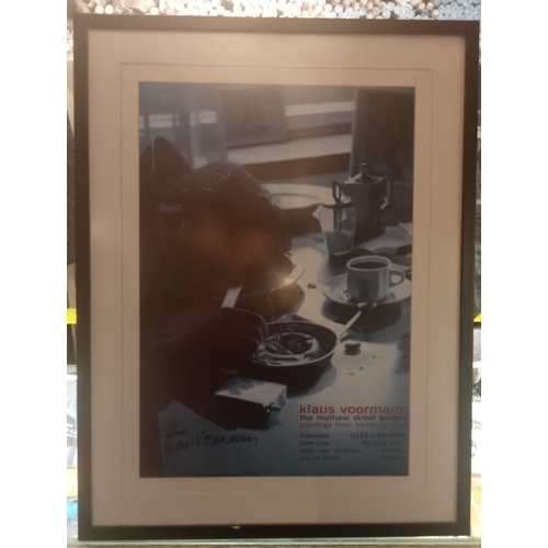 134 - Klaus Voormann Mathew Street Gallery Exhibition poster limited edition poster 333/750 signed by Klau... 