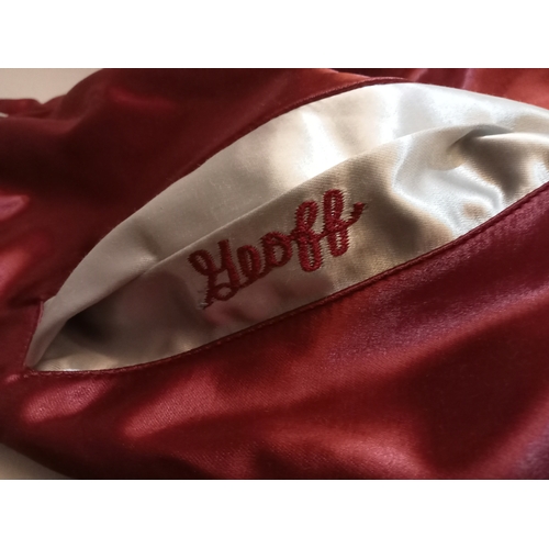 140 - A satin promotional Jacket for the group America with Geoff’s name embroidered on the pocket, with a... 