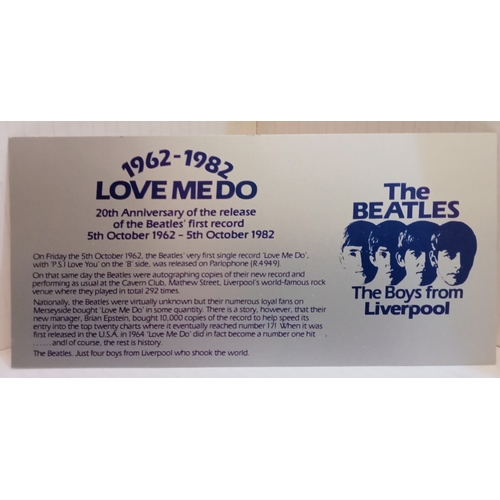 150 - Ten Special Postal Franked postcards issued by Merseyside County Council for Beatles singles between... 