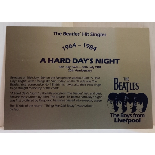 150 - Ten Special Postal Franked postcards issued by Merseyside County Council for Beatles singles between... 