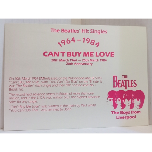 150 - Ten Special Postal Franked postcards issued by Merseyside County Council for Beatles singles between... 