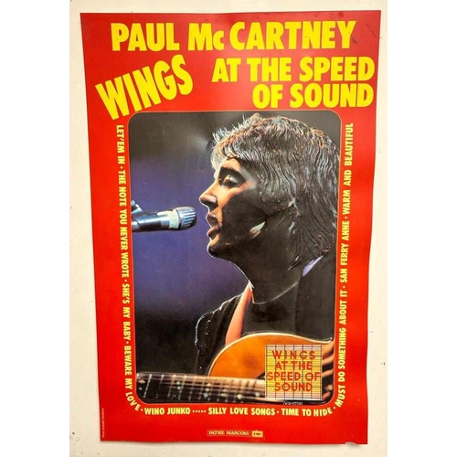 155 - Paul McCartney Wings At The Speed Of Sound Pathé Marconi EMI French 3D Promotional Display