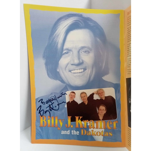 162 - Solid Silver 60s tour programme signed by Peter Noone, Freddie Garrity, Billy J Kramer and Brian Poo... 