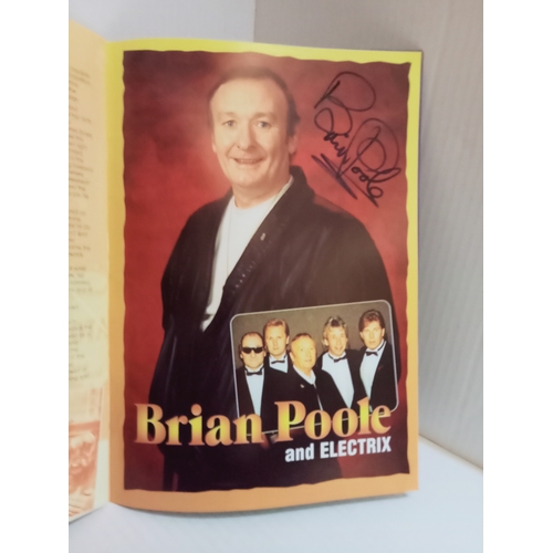 162 - Solid Silver 60s tour programme signed by Peter Noone, Freddie Garrity, Billy J Kramer and Brian Poo... 