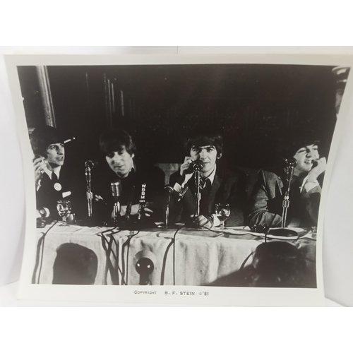 178 - The Beatles six press conference photographs by B F Stein 1981