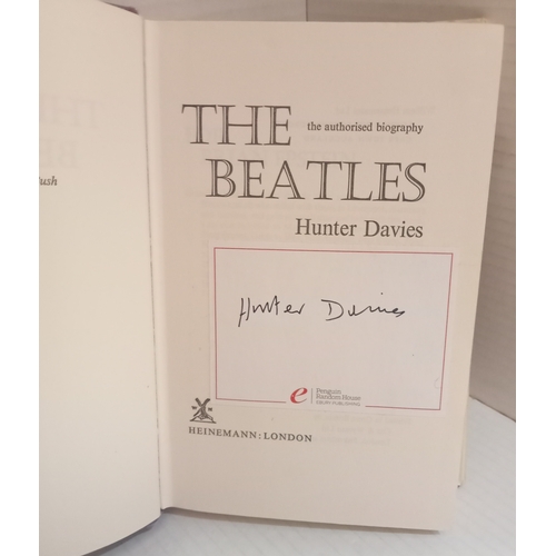 188 - The Beatles The Authorised Biography with Hunter Davis signed bookplate.