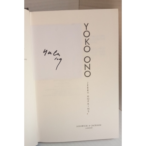 190 - Yoko Ono A Biography by Jerry Hopkins with signed bookplate.