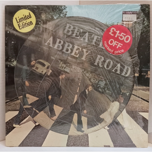 202 - Beatles original issue Abbey Road picture disc, Abbey Road original issue album, no Her Majesty Cred... 