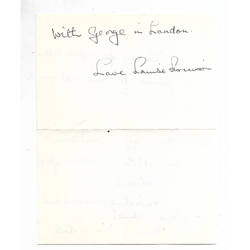 241 - Letter from Louise Harrison in which she writes “Rubber Soul was out at the end of November I think”... 