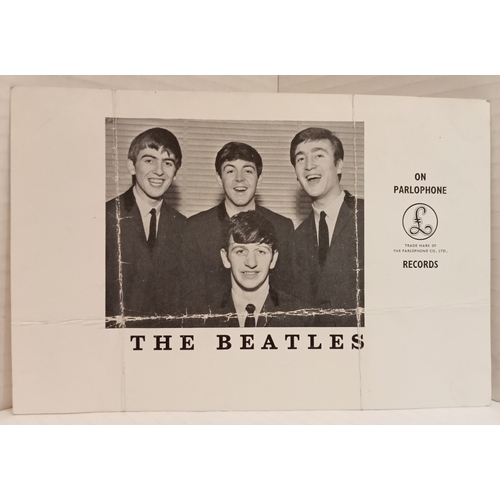 255 - Beatles Parlophone Promo Card signed on reverse “Lots of love to Janet Paul McCartney xxx”