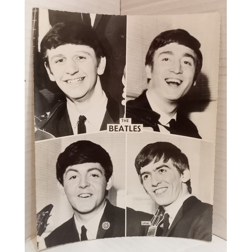 259 - Beatles Star Pics Postcard signed on reverse by George Harrison.