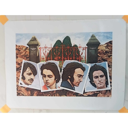 269 - Beatles Strawberry Fields original limited edition print by artist Maurice Cockrill signed and numbe... 