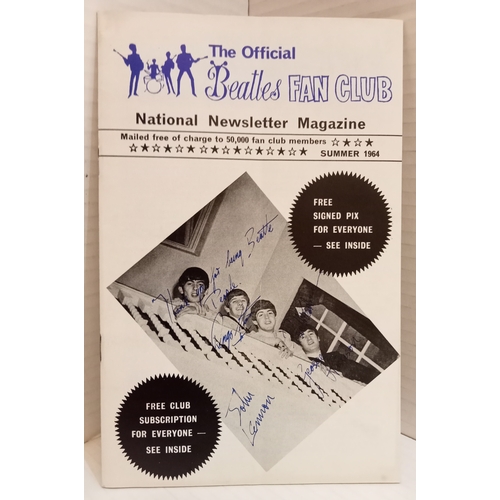 270 - A Collection of Beatles fan club leaflets and newsletters, includes Northern Area Fan Club form for ... 