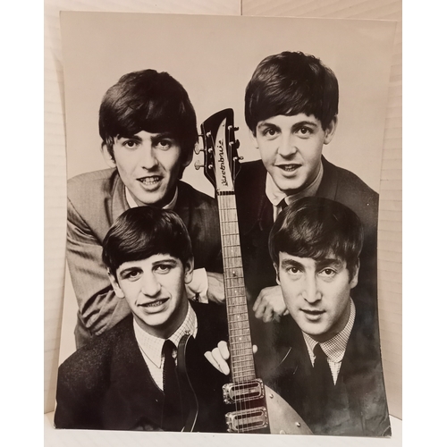 271 - George Harrison signed, The Beatles Radio Times photograph signed on reverse “To Janet love from Geo... 