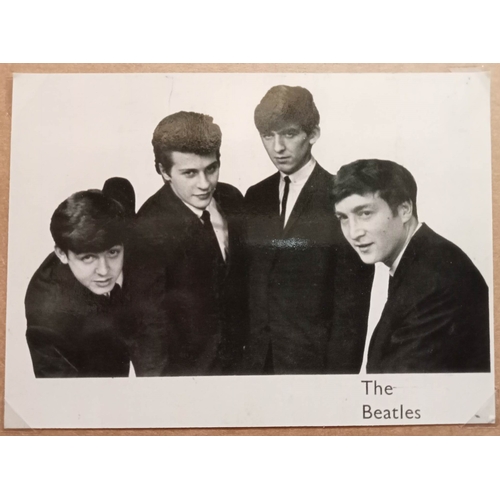 277 - The Beatles early NEMS promotional card featuring Pete Best, fully signed by The Beatles including R... 