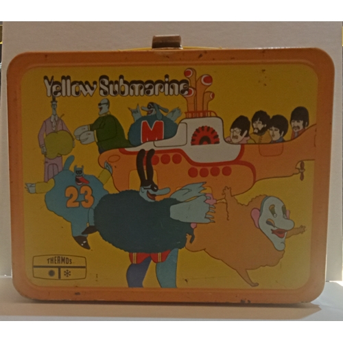 286 - The Beatles Yellow Submarine Lunch Box & Thermos 1968 USA.