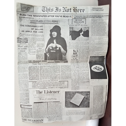 296 - Yoko Ono. John Lennon Guest Artist This Is Not Here at Everson Museum of Art Syracuse NY 1971 Progra... 