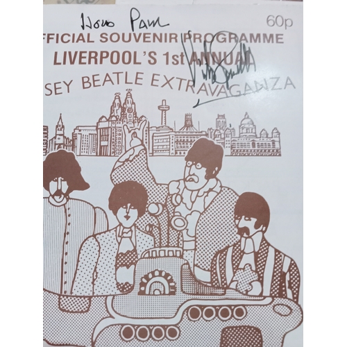 299 - Three Liverpool Beatles Convention programmes, one signed on cover by Victor Spinetti.