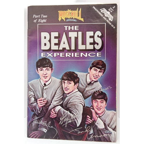 308 - The Beatles Experience RocknRoll comics, Beatles Making of Help! The Movie VHS in Film Canister, plu... 