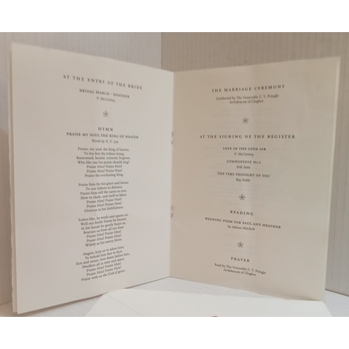 331 - Geoff Emerick invitation to the wedding of Paul McCartney & Heather Mills 11th June 2002.