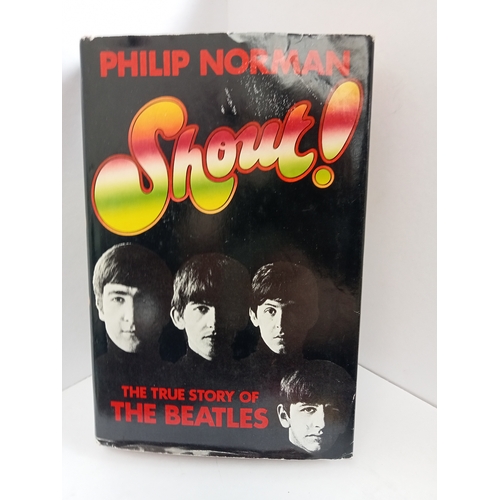 342 - Shout The True Story Of The Beatles and John Lennon The Life both by Philip Norman signed on inside ... 