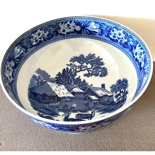 241 - WEDGWOOD FALLOW DEER BOWL, DIAMETER APPROX 23.5cm