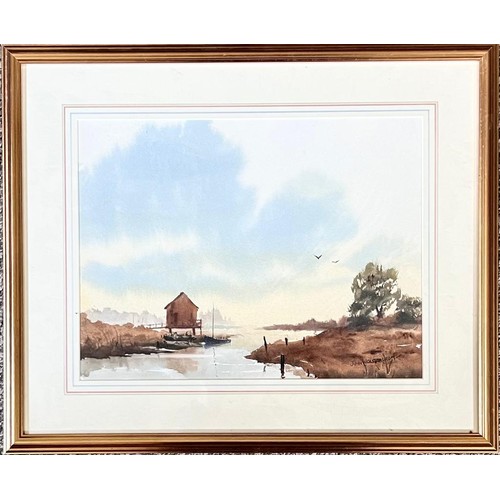 248 - THREE VARIOUS SMALL FRAMED WATERCOLOURS