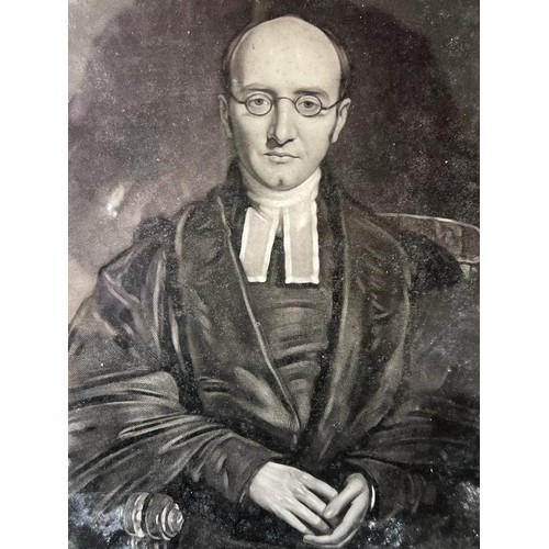 261 - MONOCHROME ENGRAVING, 'BISHOP OF SODOR', 1841, PRINT SIZE APPROX 35 x 28cm