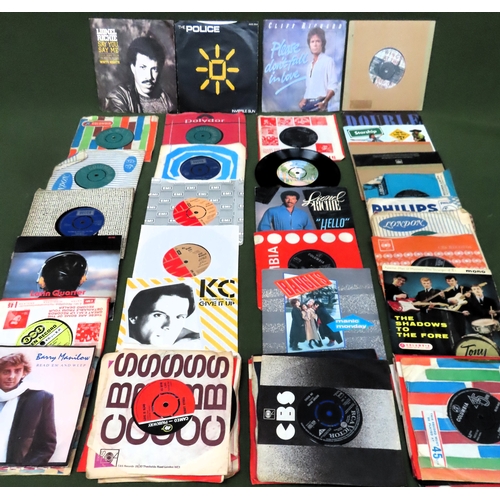 34 - Large quantity of 45RPM singles - various artists Inc. Lionel Ritchie, The Police, Rod Stewart, The ... 