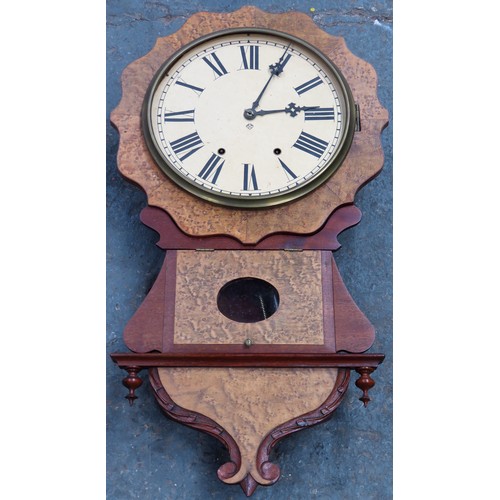 41 - Ansonia early 20th century American wall clock. App. 78cm H