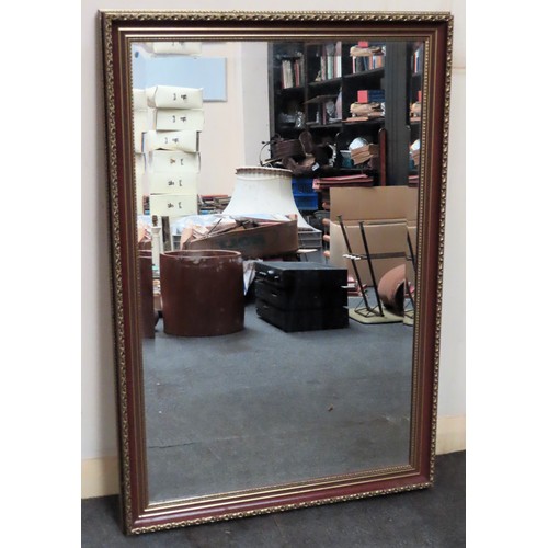 106 - 20th century wall mirror. Approx. 95.5 x 65cm