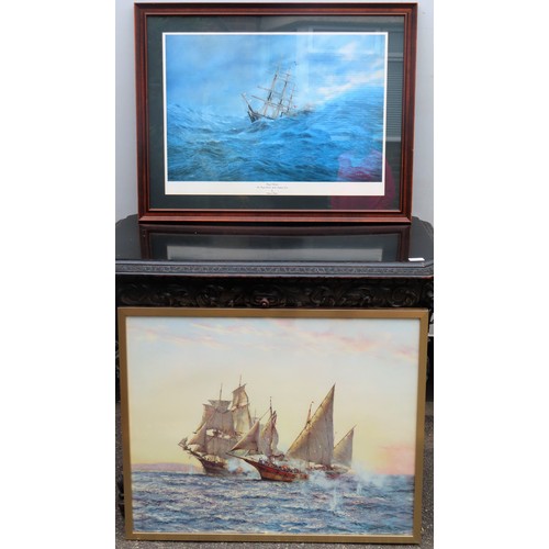 167 - Two framed polychrome prints