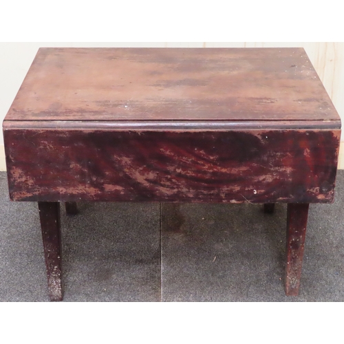 190 - Small 19th century drop leaf table. Approx. 45 x 63 x 70cms