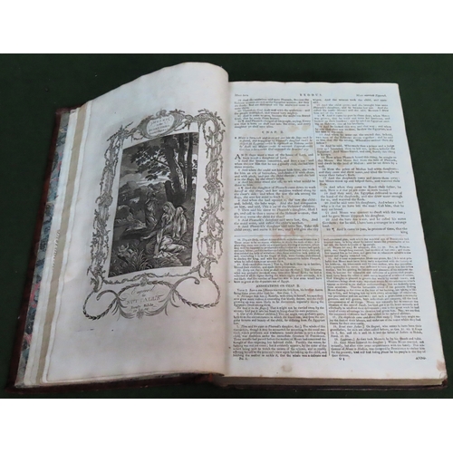 192 - 1807 family bible, printed by Nuttall, Fisher and Dixon, Liverpool. With Engravings and illustration... 