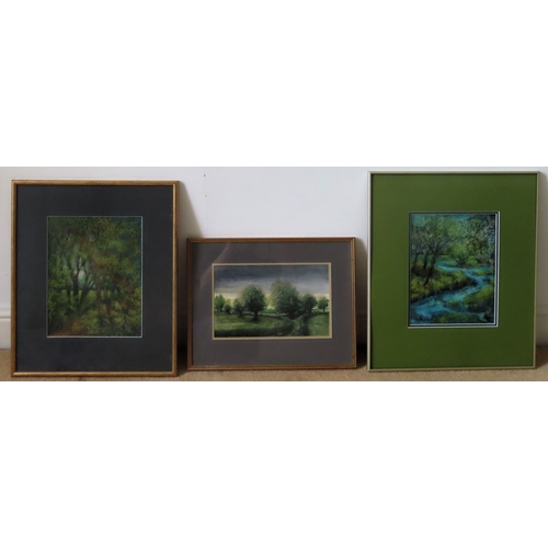 72 - Three various unsigned woodlands pictures