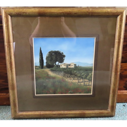 81 - J. S. McGannon, Pair of framed polychrome prints depicitng Itailian views. Approx. 27 x 27cm