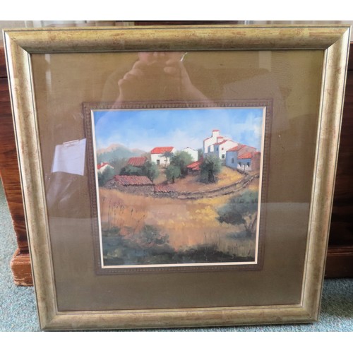 81 - J. S. McGannon, Pair of framed polychrome prints depicitng Itailian views. Approx. 27 x 27cm